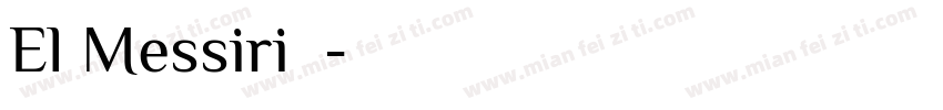 El Messiri字体字体转换